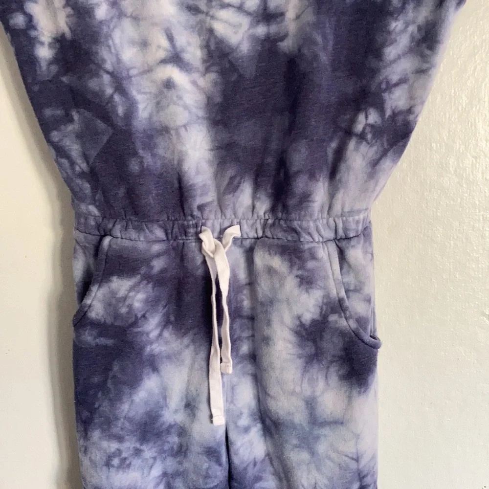 Justice size 10‎ Romper Blue & White